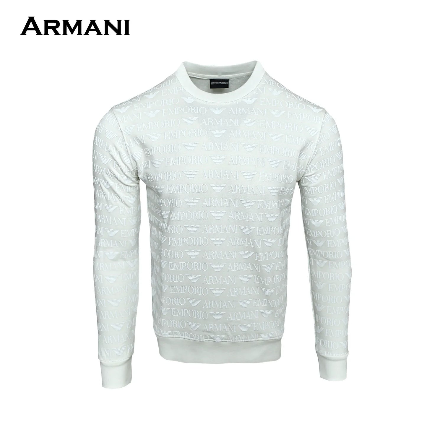 سويت شيرت ARMANI ميرور أوريجينال إيطالي أبيض - متجر ديستنتو