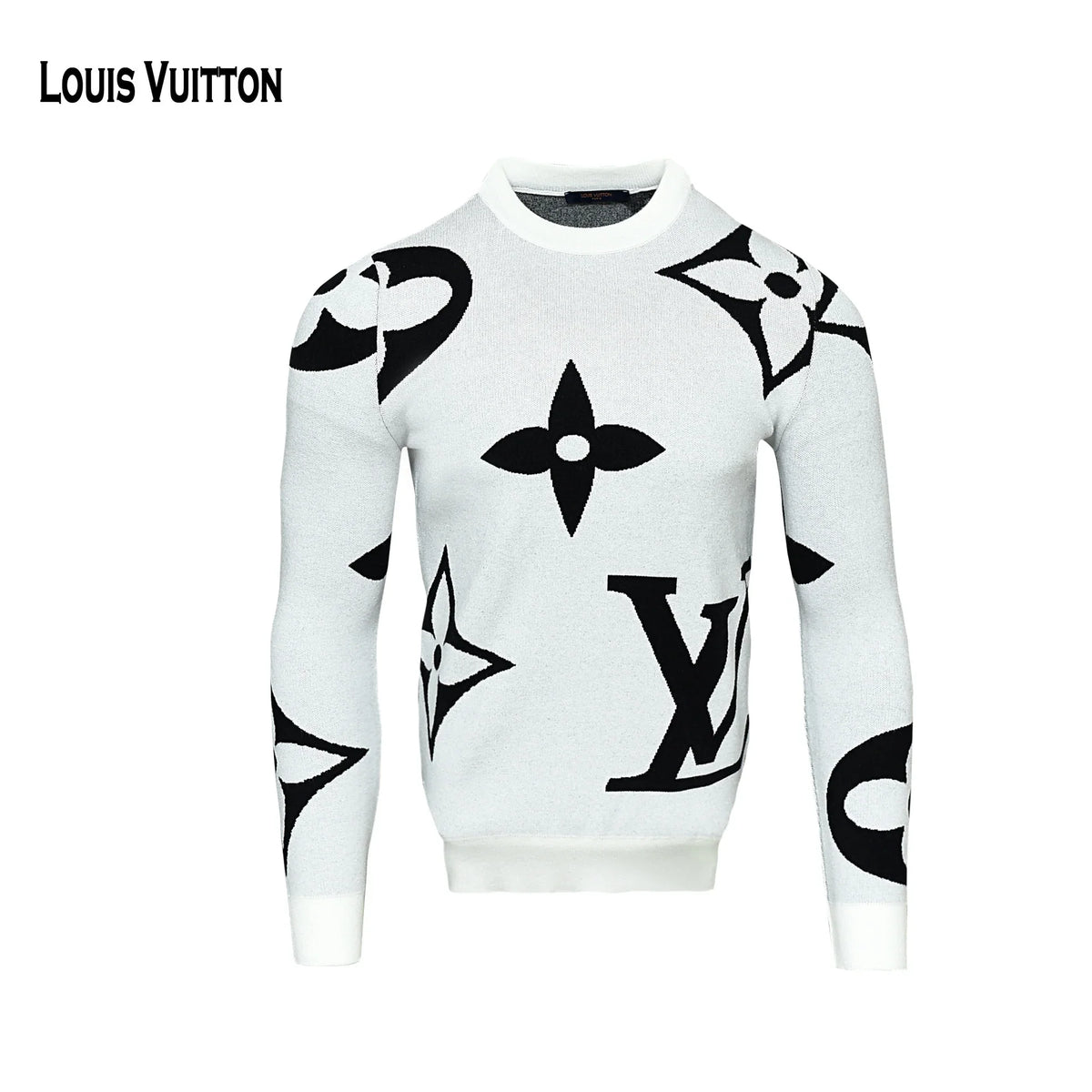 بلوفر Louis Vuitton ميرور أوريجينال فرنسا أبيض - متجر ديستنتو