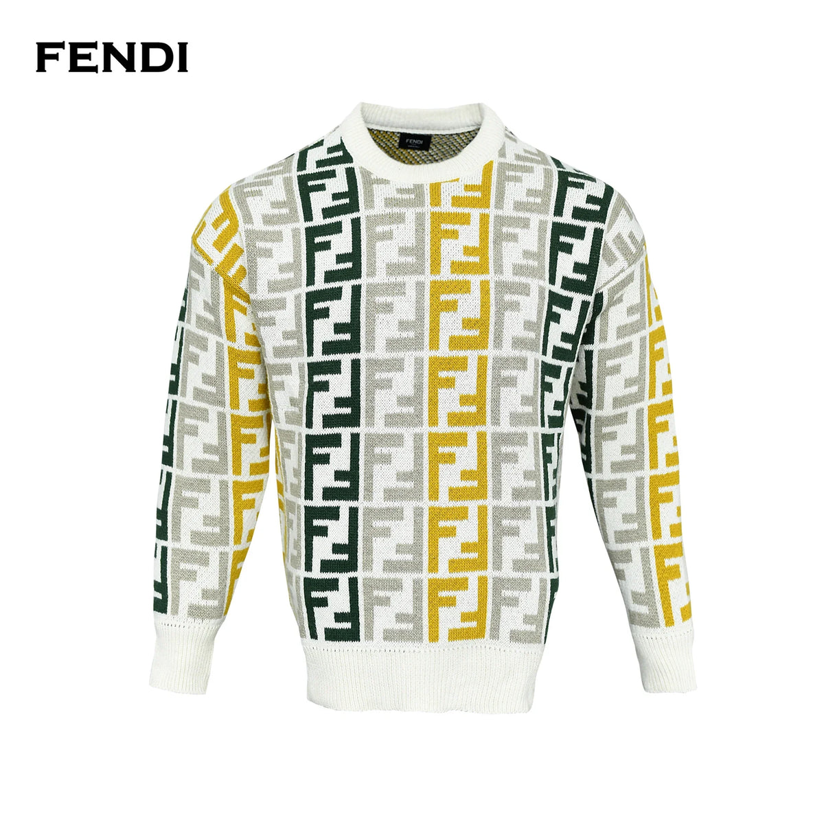 بلوفر FENDI ميرور أوريجينال إيطالي أبيض - متجر ديستنتو