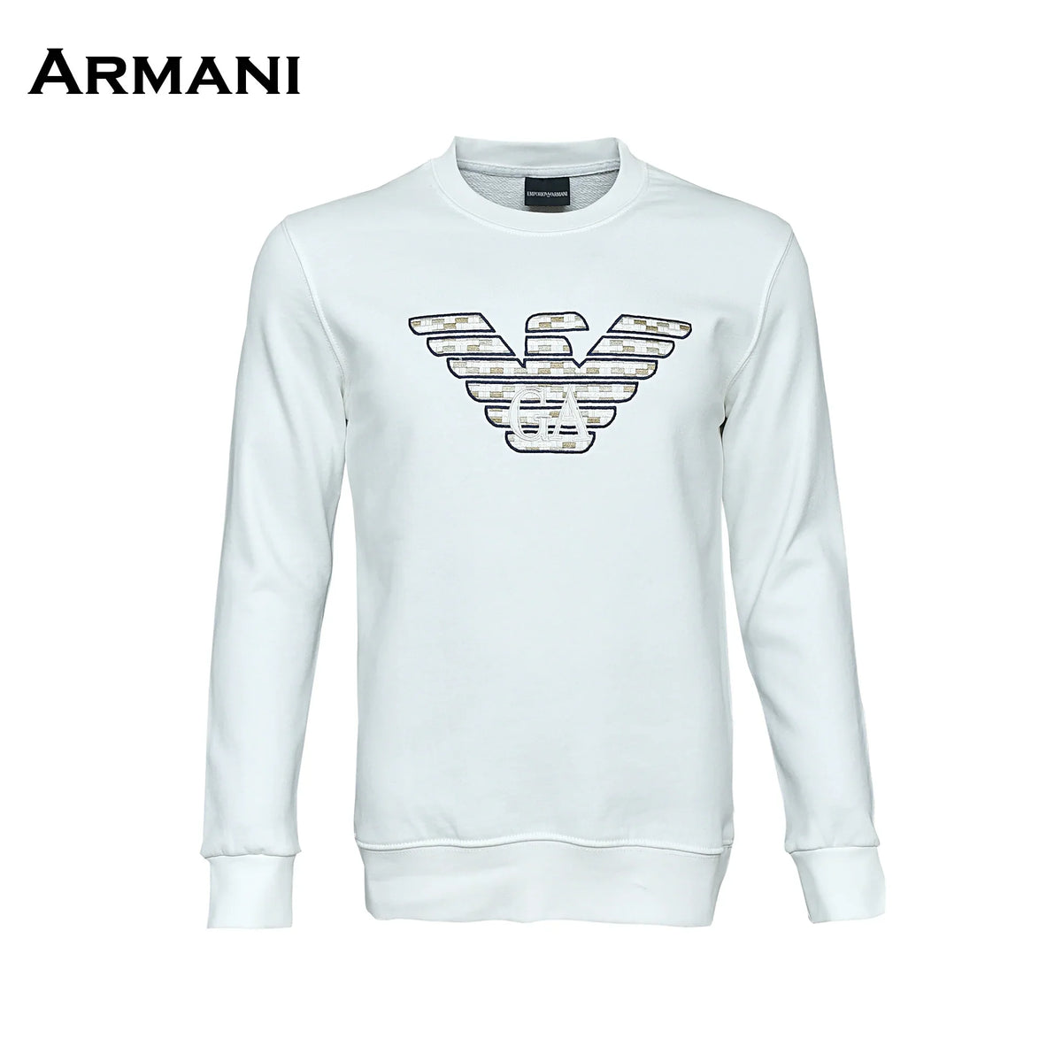 سويت شيرت ARMANI ميرور أوريجينال تركي أبيض - متجر ديستنتو